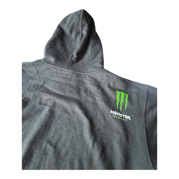 Vintage Monster Energy Hoodie, Large Y2K MX Moto - Picture 4 of 6